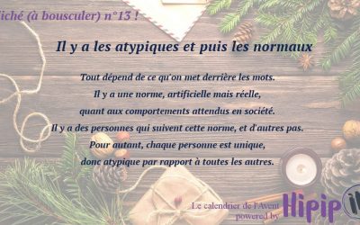 Calendrier de l’Avent 2018 – Jour 13